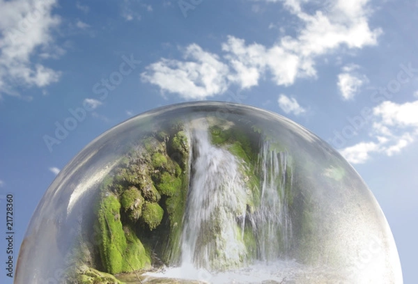 Obraz cascade dans une bulle