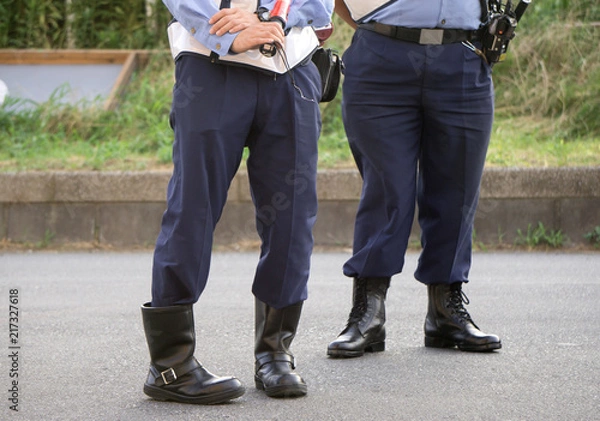 Fototapeta 警察官 祭り