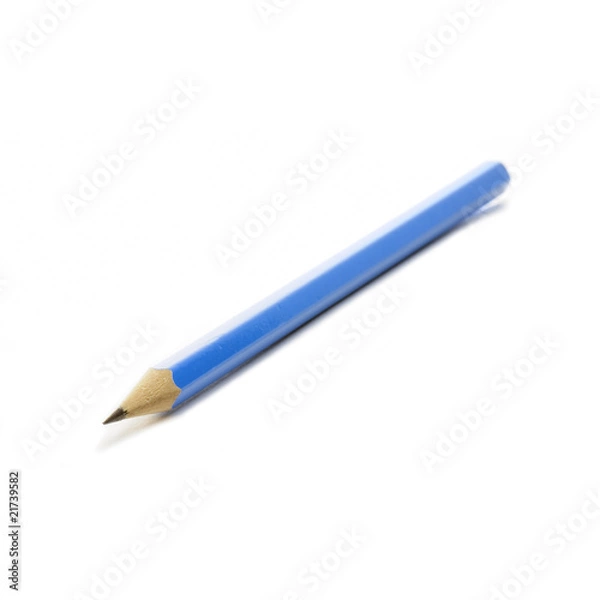 Obraz Crayon de bois de couleur bleu