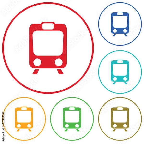 Fototapeta Train icon isolated
