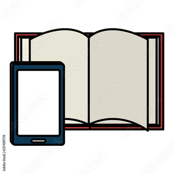 Fototapeta tablet device with ebooks