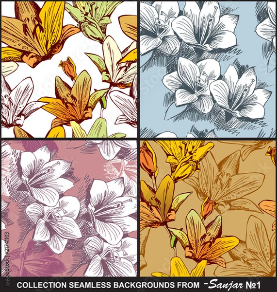 Obraz Collection seamless backgrounds