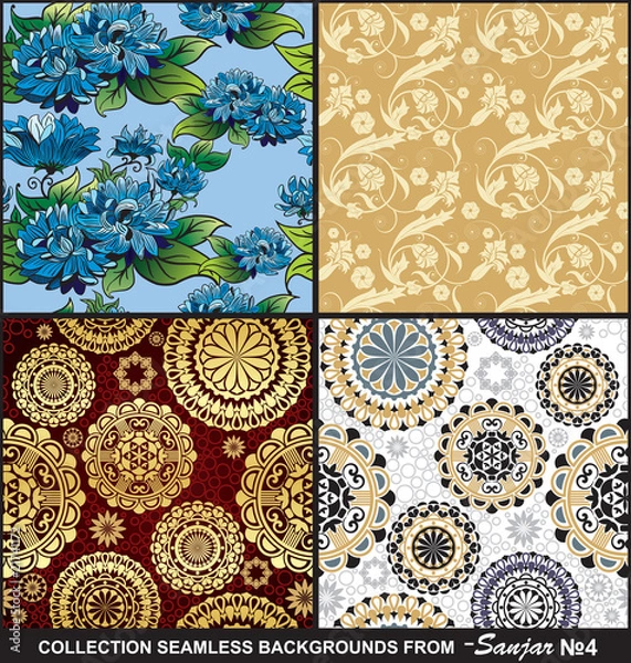 Obraz Collection seamless backgrounds