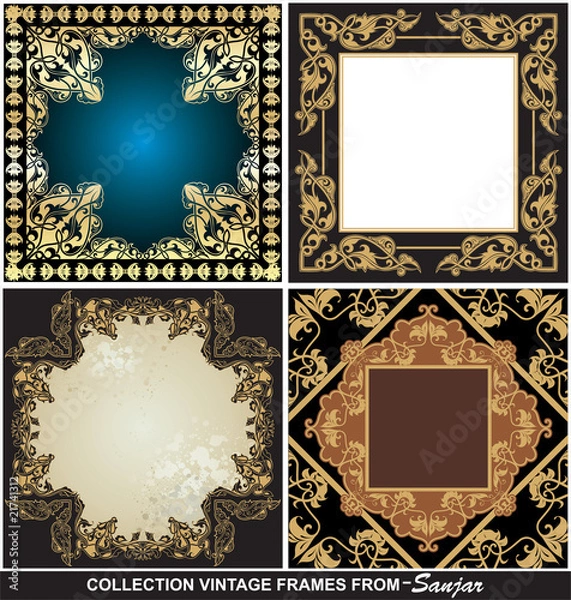 Obraz Collection Vintage frames