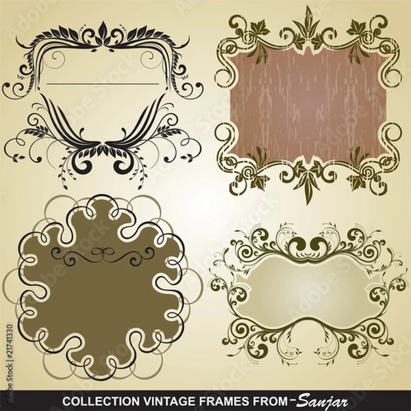 Obraz Collection Vintage frames