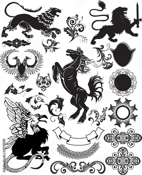 Obraz retro details for design