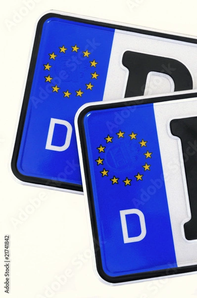 Obraz KFZ-Kennzeichen Deutschland