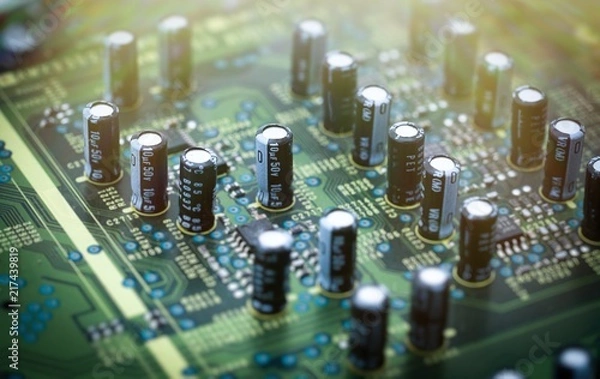 Obraz circuit board closeup 