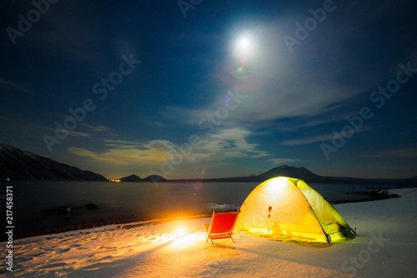 Fototapeta 夜景キャンプ