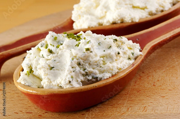 Obraz curd with herbs