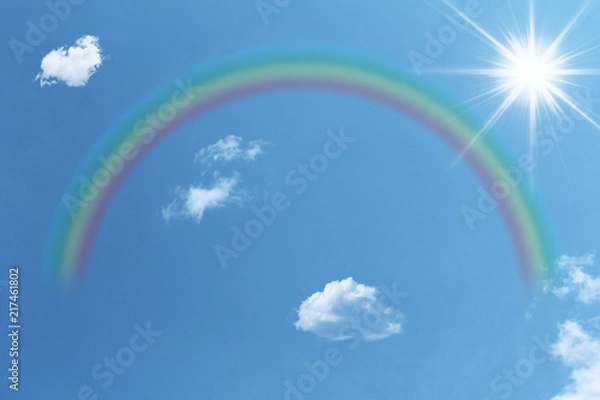 Fototapeta 虹と日差し