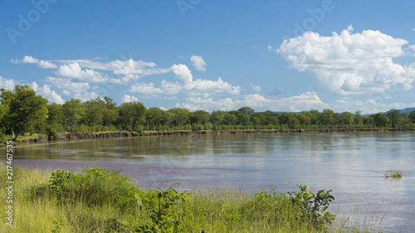 Obraz River in the border of South Luangwa National Park 