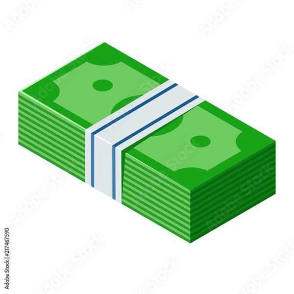 Fototapeta Isometric Money Icon