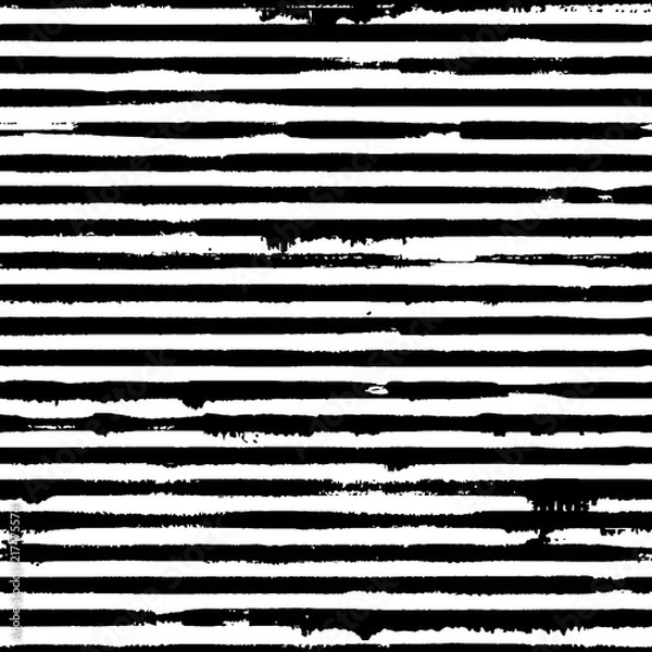 Obraz Vector pattern with grunge stripes. Abstract seamless texture.