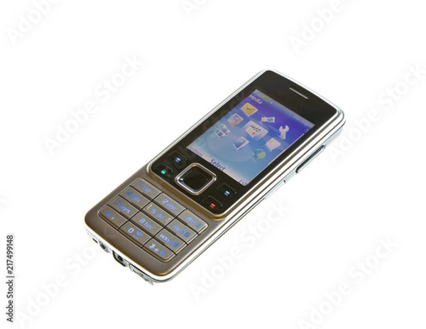 Obraz mobile phone on white background