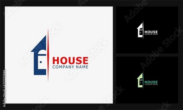 Obraz simple house icon logo