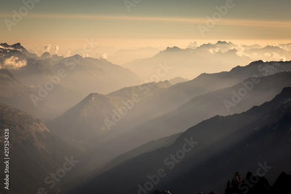 Obraz Sunset in the Alps