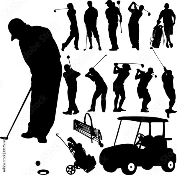 Obraz collection of golf vector