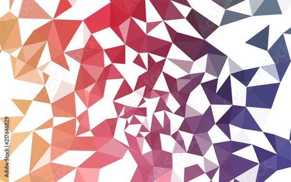 Obraz Light Multicolor vector polygon abstract backdrop.