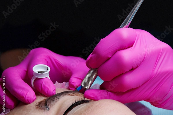 Fototapeta permanent make-up, tool for microblading