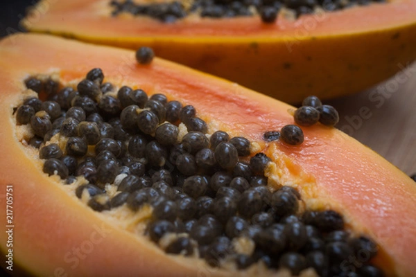Fototapeta papaya seeds