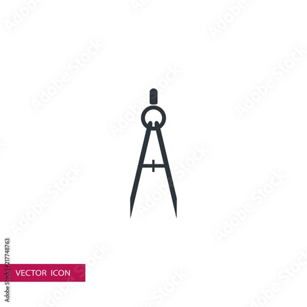 Fototapeta compass icon vector