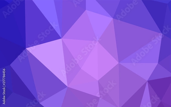 Fototapeta Light Pink, Blue vector shining triangular cover.