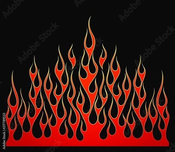Obraz Element wektora płomieni ognia