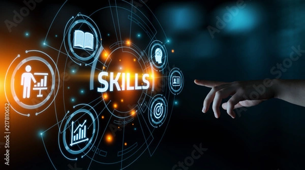 Fototapeta Skill Knowledge Ability Business Internet technology Concept
