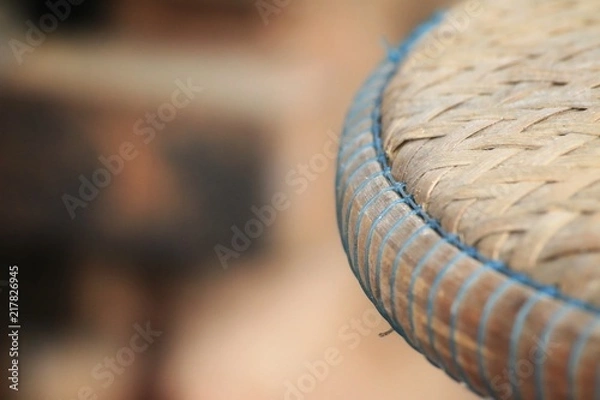 Obraz Closeup object part on the brown blurred background