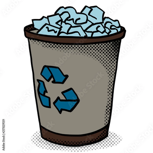 Obraz Papierkorb voll