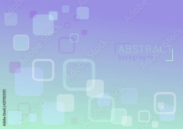 Obraz vector of overlap abstract background rectangle
