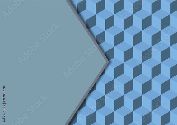 Obraz geometry vector abstract background seamless cubes