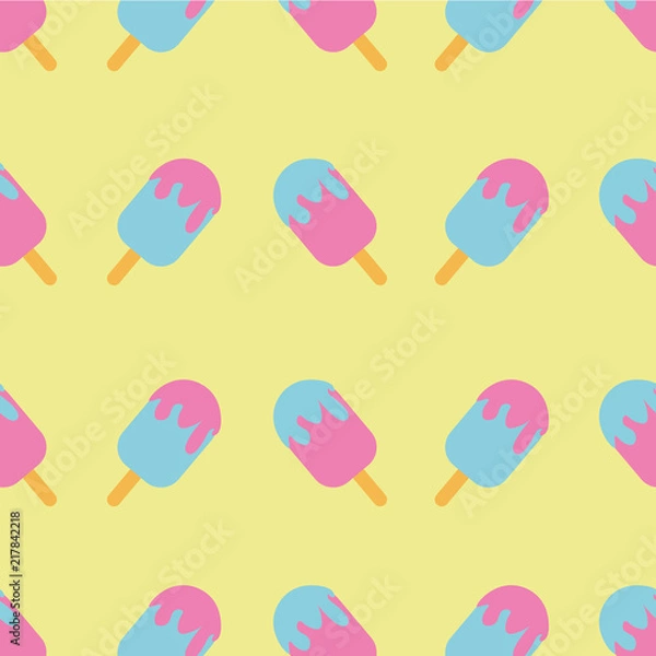 Fototapeta Popsicle Pattern Background