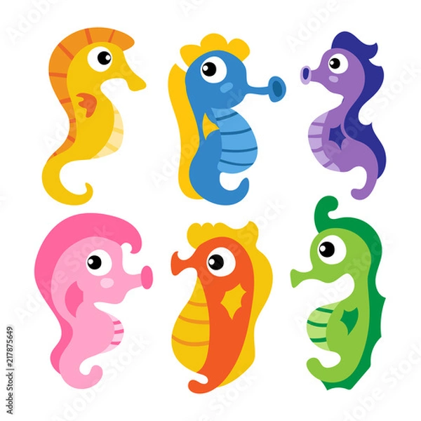 Fototapeta seahorse vector collection design