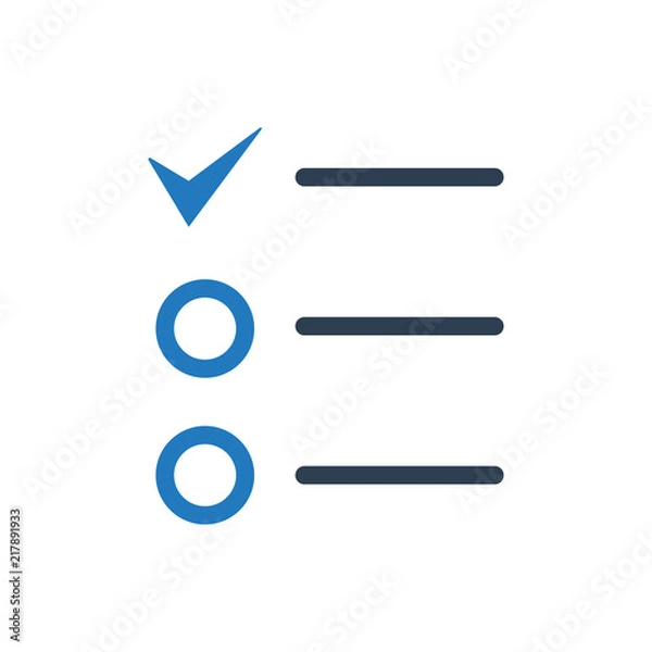 Fototapeta List checklist icon