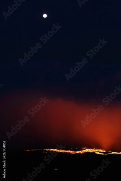 Fototapeta eruption volcan
