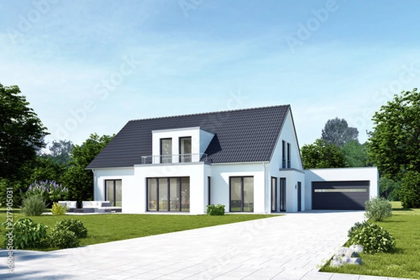 Obraz Dom wolnostojący 18 z garażem dziennym