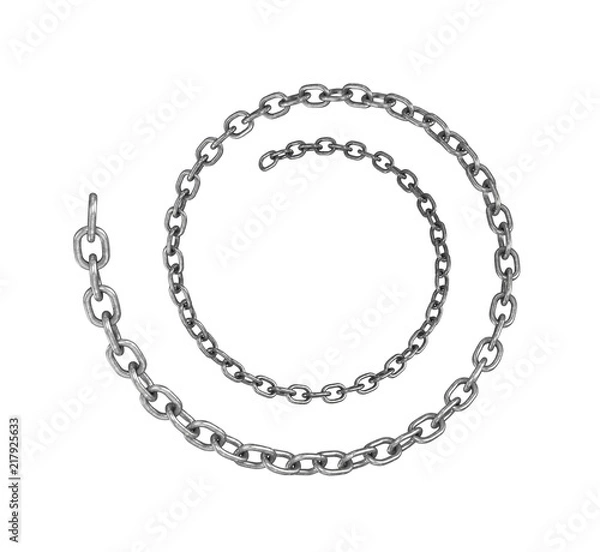 Obraz Цепь в виде заветка, 3d иллюстрации