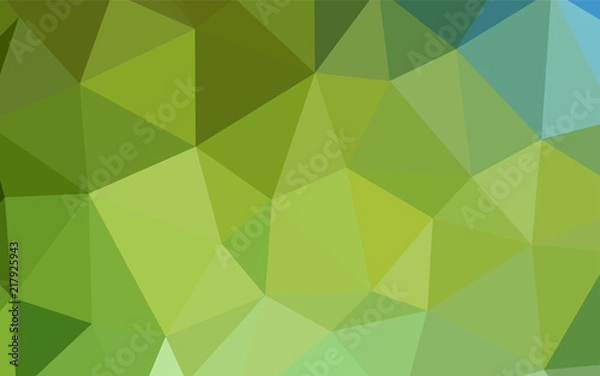 Fototapeta Light Green, Yellow vector abstract mosaic background.