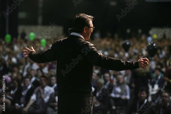 Obraz Coach during personal motivational lecture