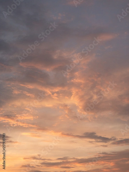 Fototapeta Sunset sky. Colourful sky view.