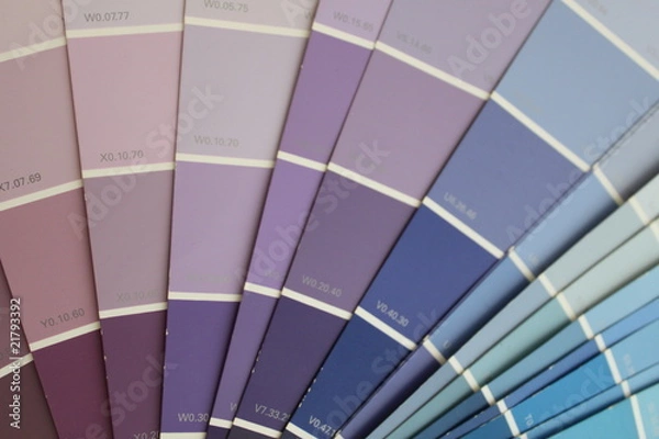 Obraz Nuancier ton bleu