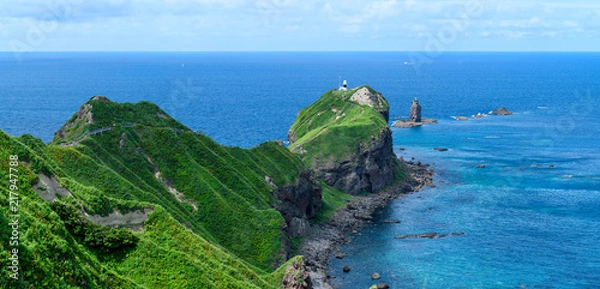 Obraz 夏の神威岬 シャコタンブルー / 北海道 積丹町