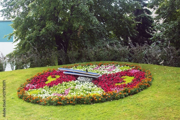 Fototapeta he Flower Clock at Ventspils