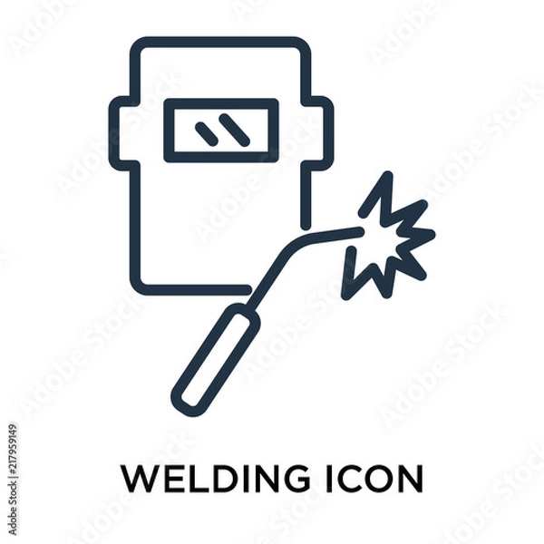 Obraz welding icon isolated on white background. Simple and editable welding icons. Modern icon vector illustration.