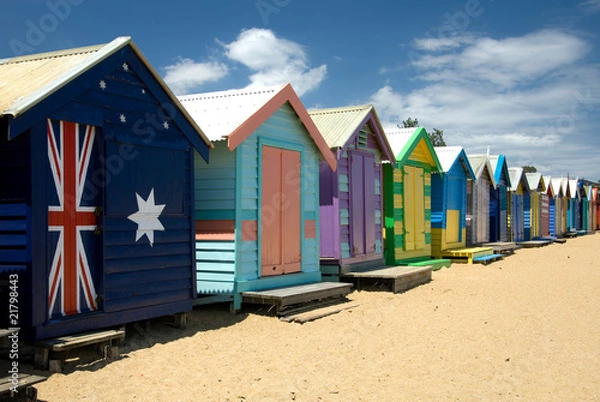 Fototapeta Beach Huts
