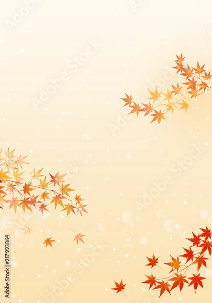 Obraz 紅葉　背景