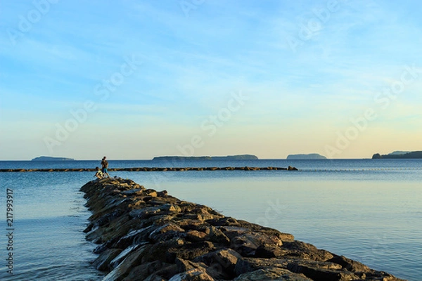 Fototapeta 菊ヶ浜から六島諸島