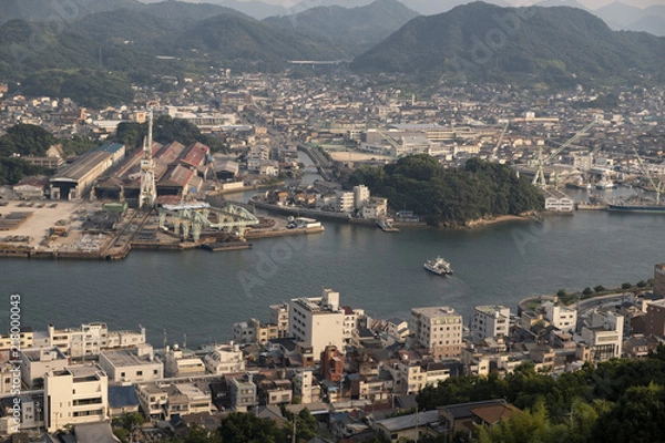 Fototapeta 尾道の夕焼け